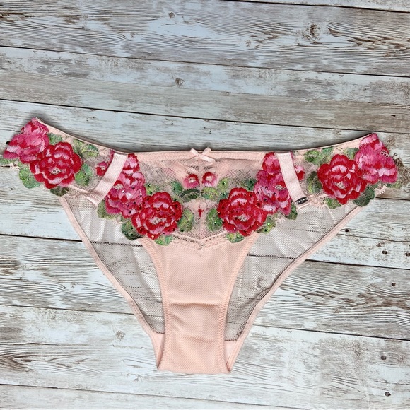 Victoria’s Secret Embroidered Roses with Crystals Corset and Panty Set - Picture 10 of 15